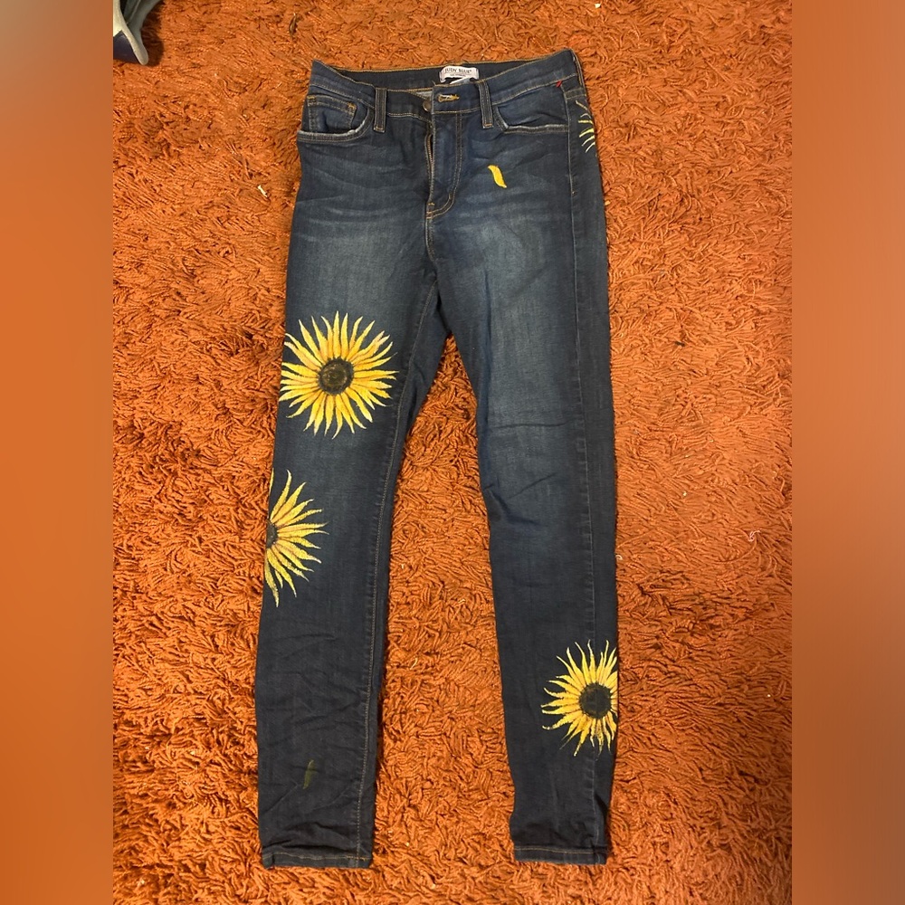 Hand painted Judy Blue Los Angeles jeans